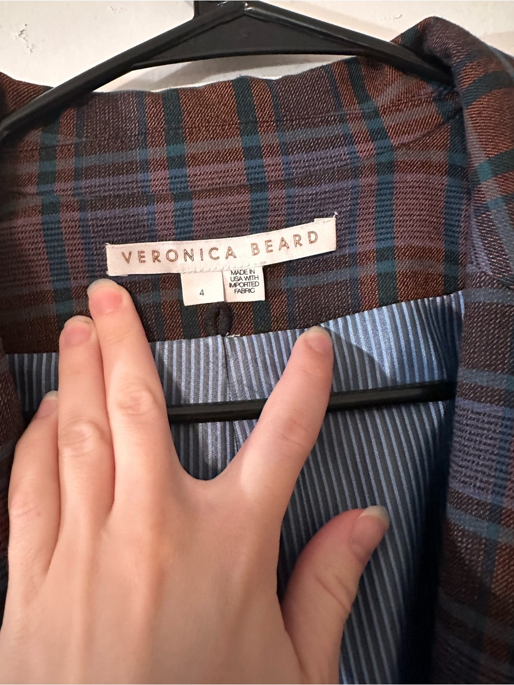 Veronica Beard Plaid Blazer - Picture 3 of 4